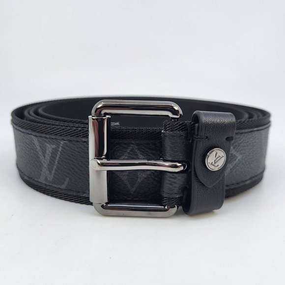 Louis Vuitton Men's Monogram Eclipse Signature Extra Long Belt - Picture 2 of 15